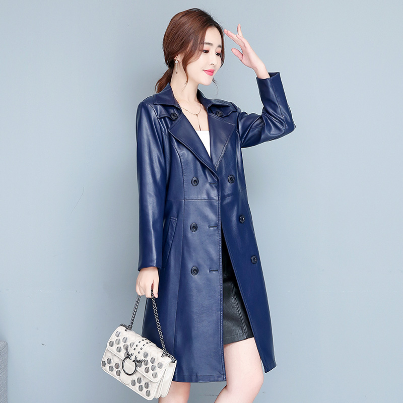 Down Jacket Packable - M-7XL Woman Sheepskin OverCoat Spring Autumn