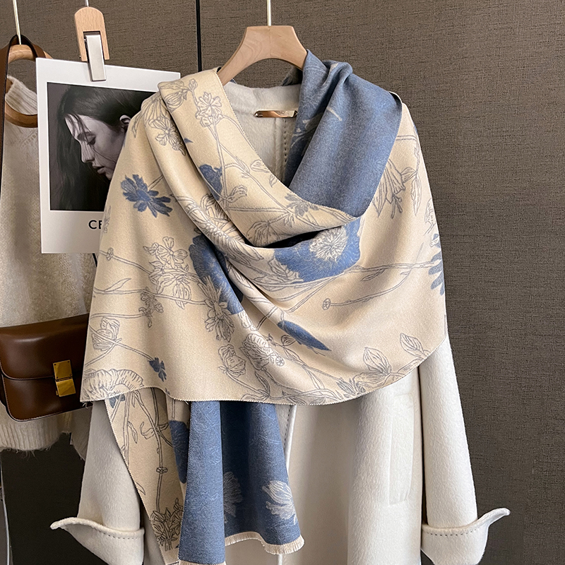 Cashmere Pashmina Wrap - Winter Warm Cashmere Scarf for Women
