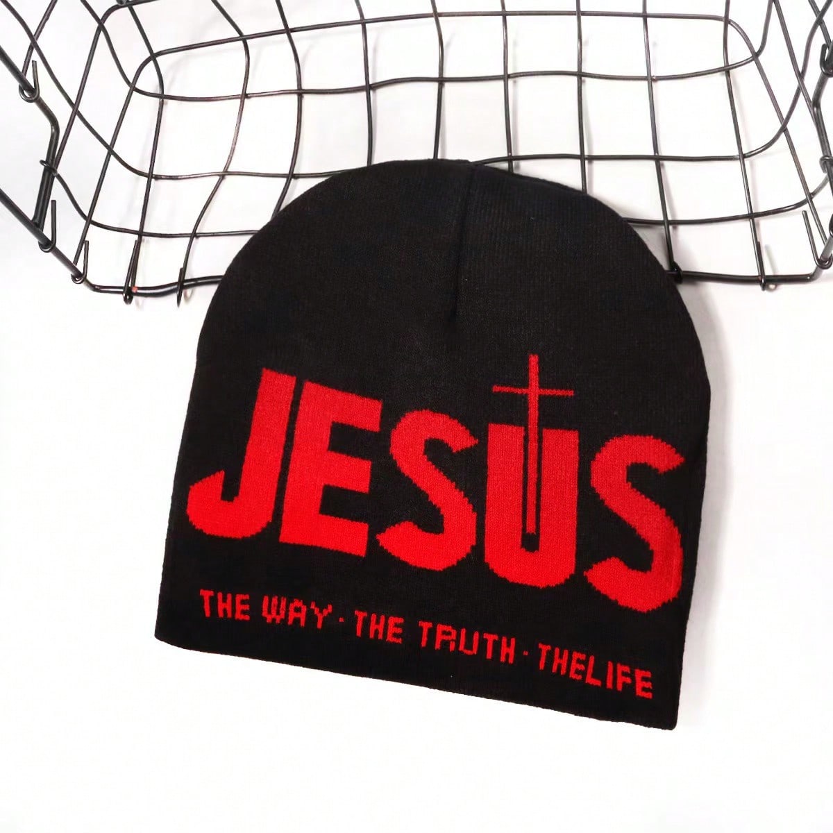 Knit Beanie Hat Warm - Letter Jacquard Knitted Beanie, Versatile Streetwear