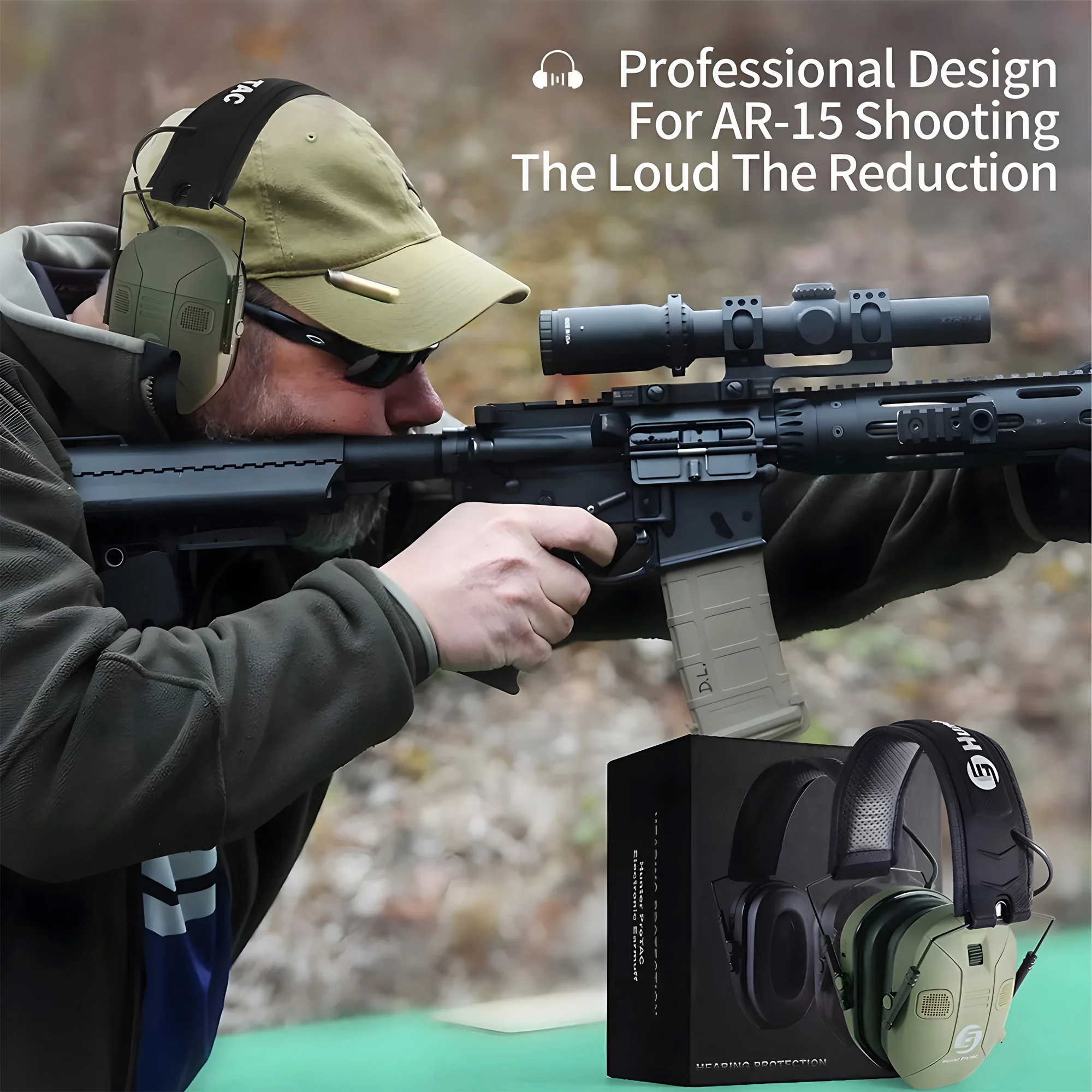 Foldable Tactical Electronic S - đánh giá và giá Earmuffs Foldable