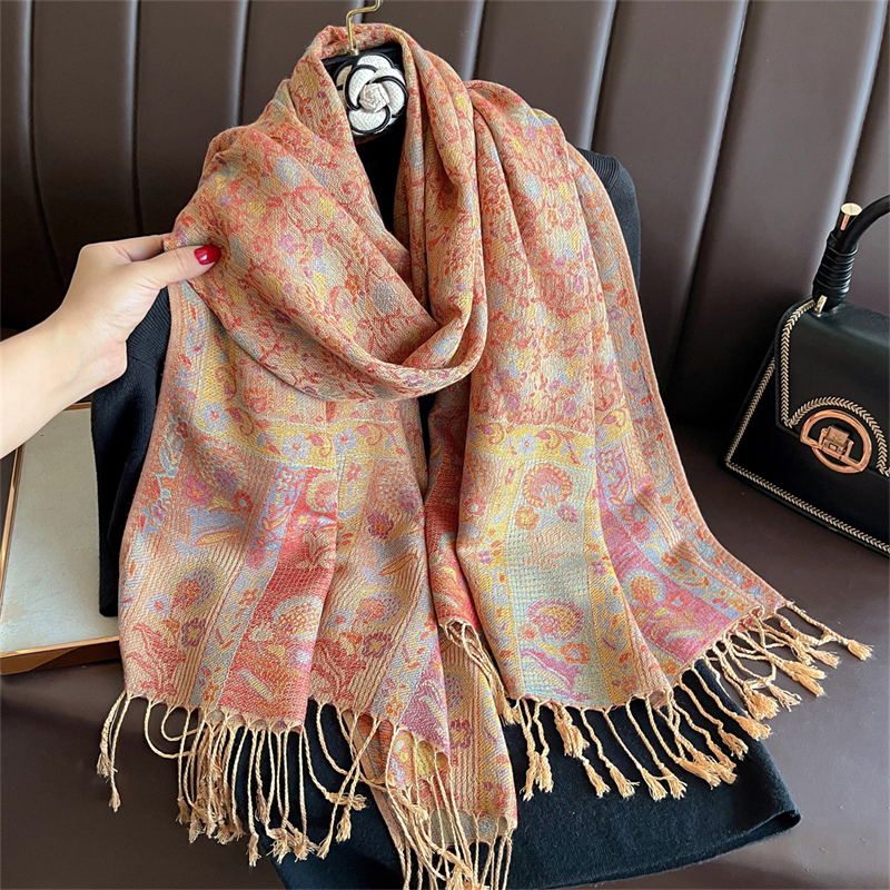 Luxury Embroidery Cashmere Win - đánh giá và giá Shawl Wrap Winter