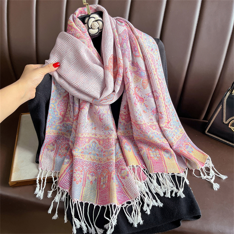 Luxury Embroidery Cashmere Win - đánh giá và giá Shawl Wrap Winter