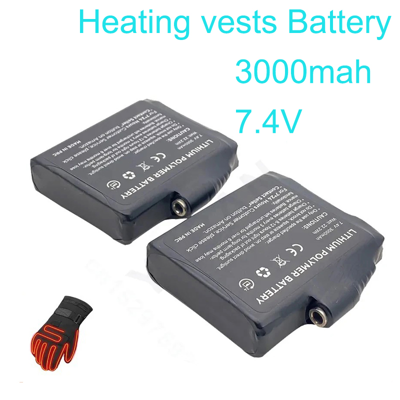 Gloves Battery 7.4V 3000mah Po - đánh giá và giá Heated Vest Battery