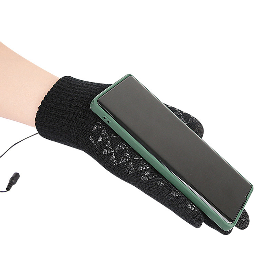 USB Heated Knitted Gloves Full - đánh giá và giá Touch Screen Gloves