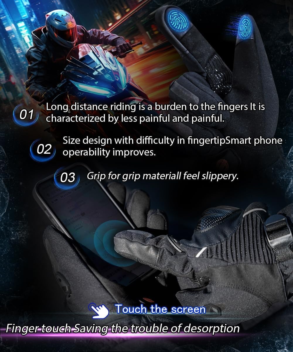 Heated Gloves with 3 Heat Sett - đánh giá và giá Touch Screen Gloves