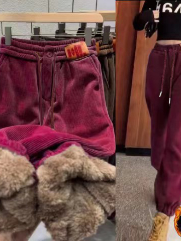 Winter New plus Size Corduroy  - đánh giá và giá Corduroy Pant Warm