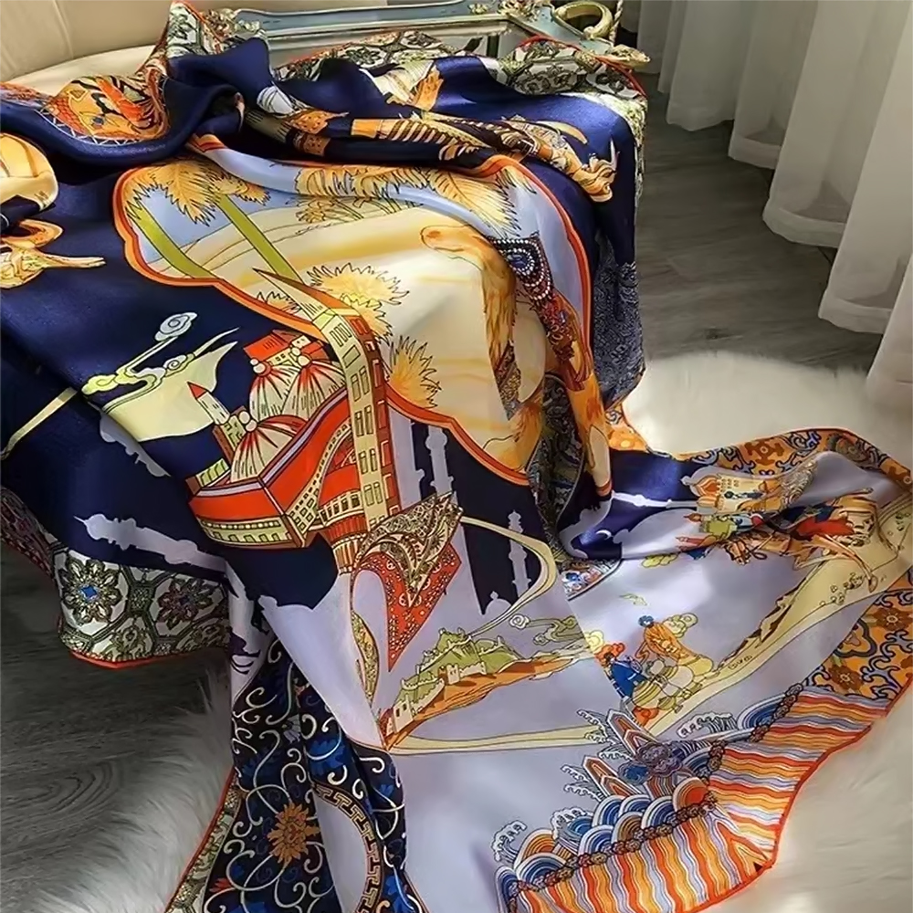 BYSIFA|Blue Luxury Femmes 100% - đánh giá và giá Shawl Wrap Winter