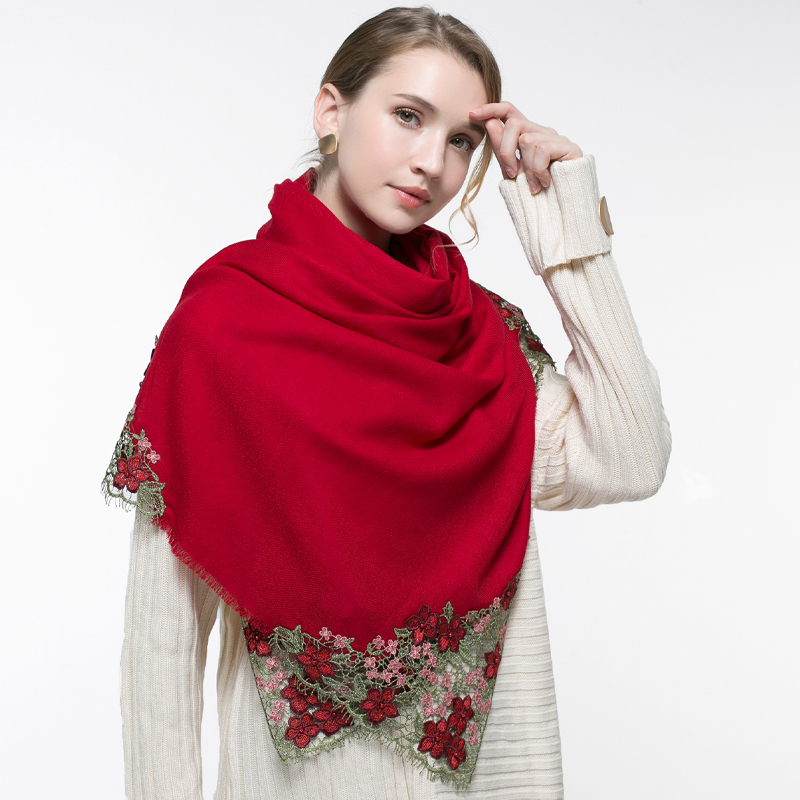 100% Real Wool Pink Scarf Wome - đánh giá và giá Cashmere Pashmina Wrap