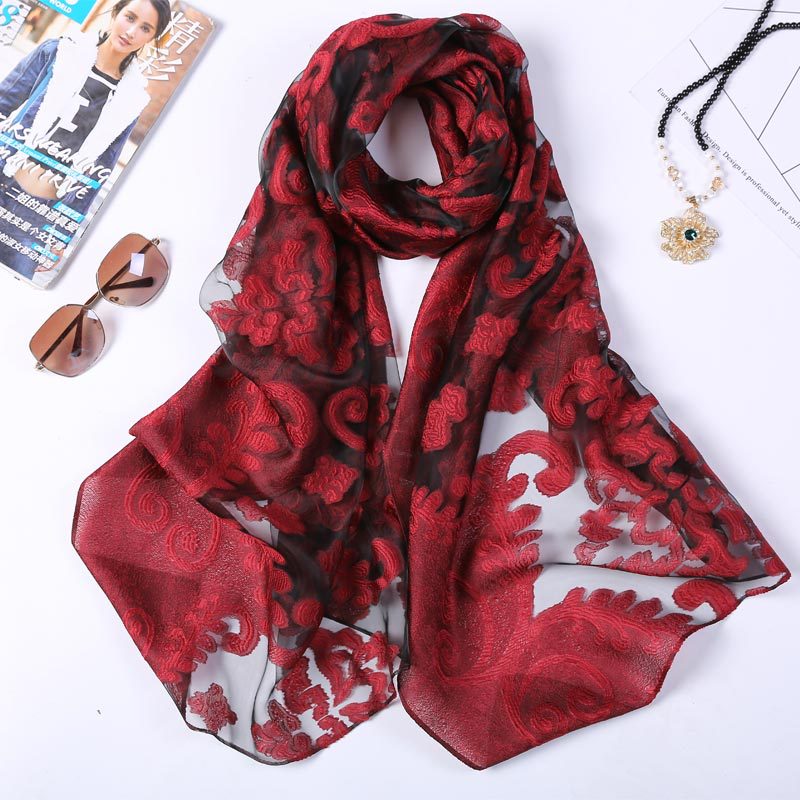 Hot Selling 180*70 Organza Sil - đánh giá và giá Shawl Wrap Winter