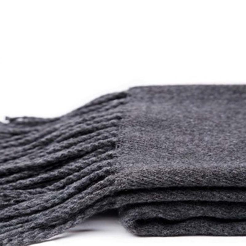 Autumn And Winter Solid Color  - đánh giá và giá Wool Scarf Men