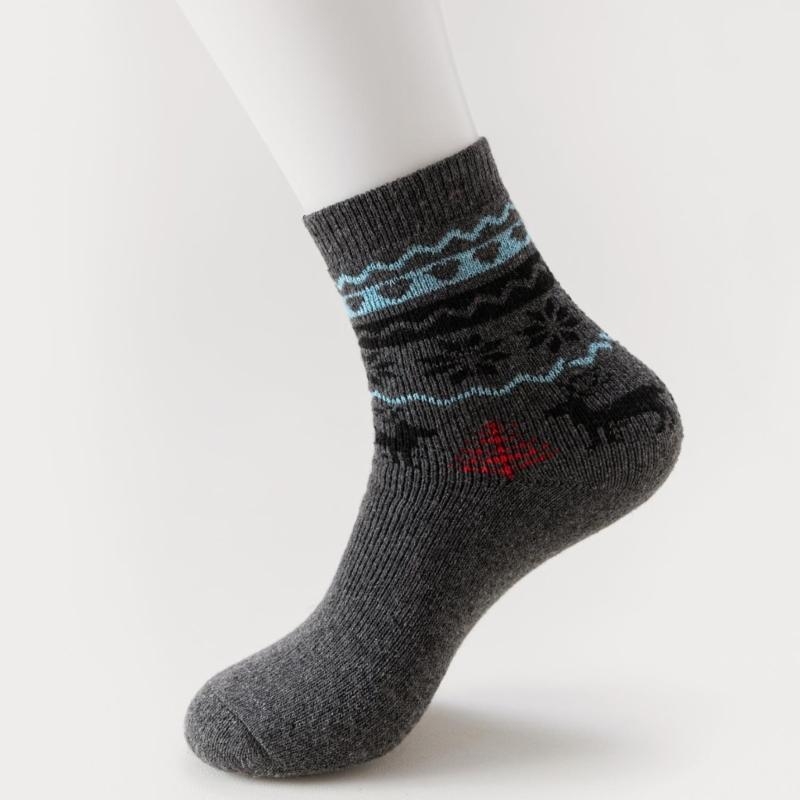 5 Pairs Men's Faux Wool Socks  - đánh giá và giá Thermal Sock Wool