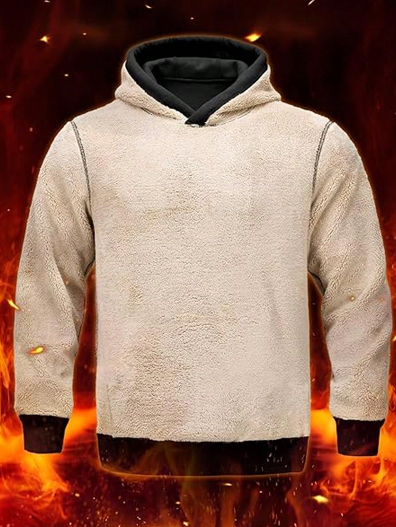 Men's Black Sherpa-Lined Hoodi - đánh giá và giá Sherpa Hoodie Fleece