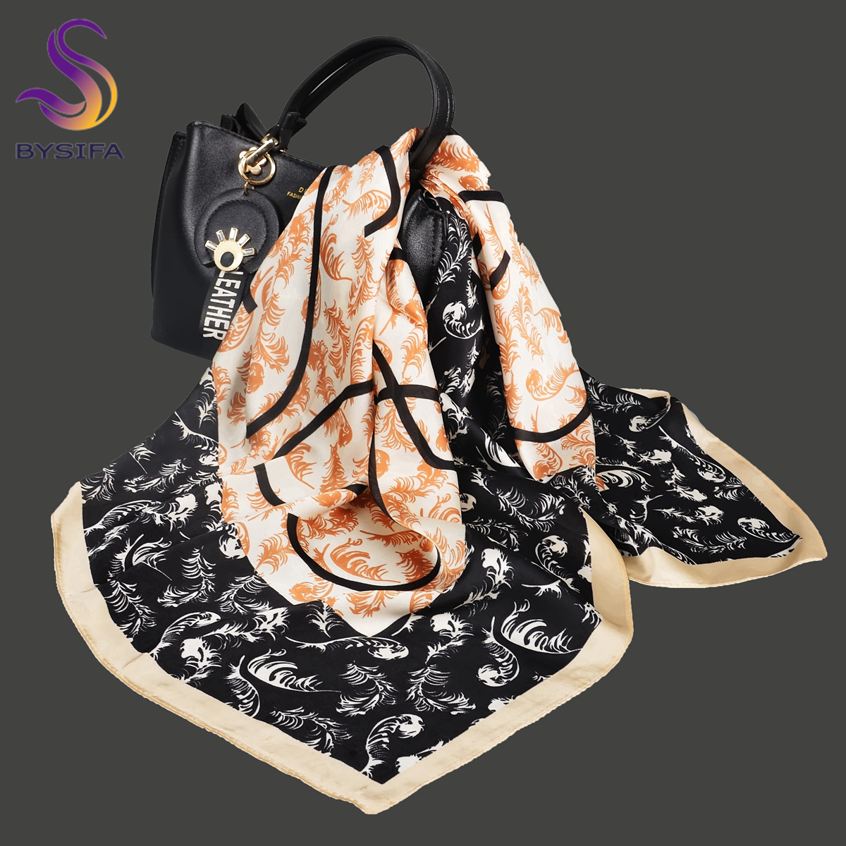 BYSIFA Letters Silk Scarf Shaw - đánh giá và giá Shawl Wrap Winter