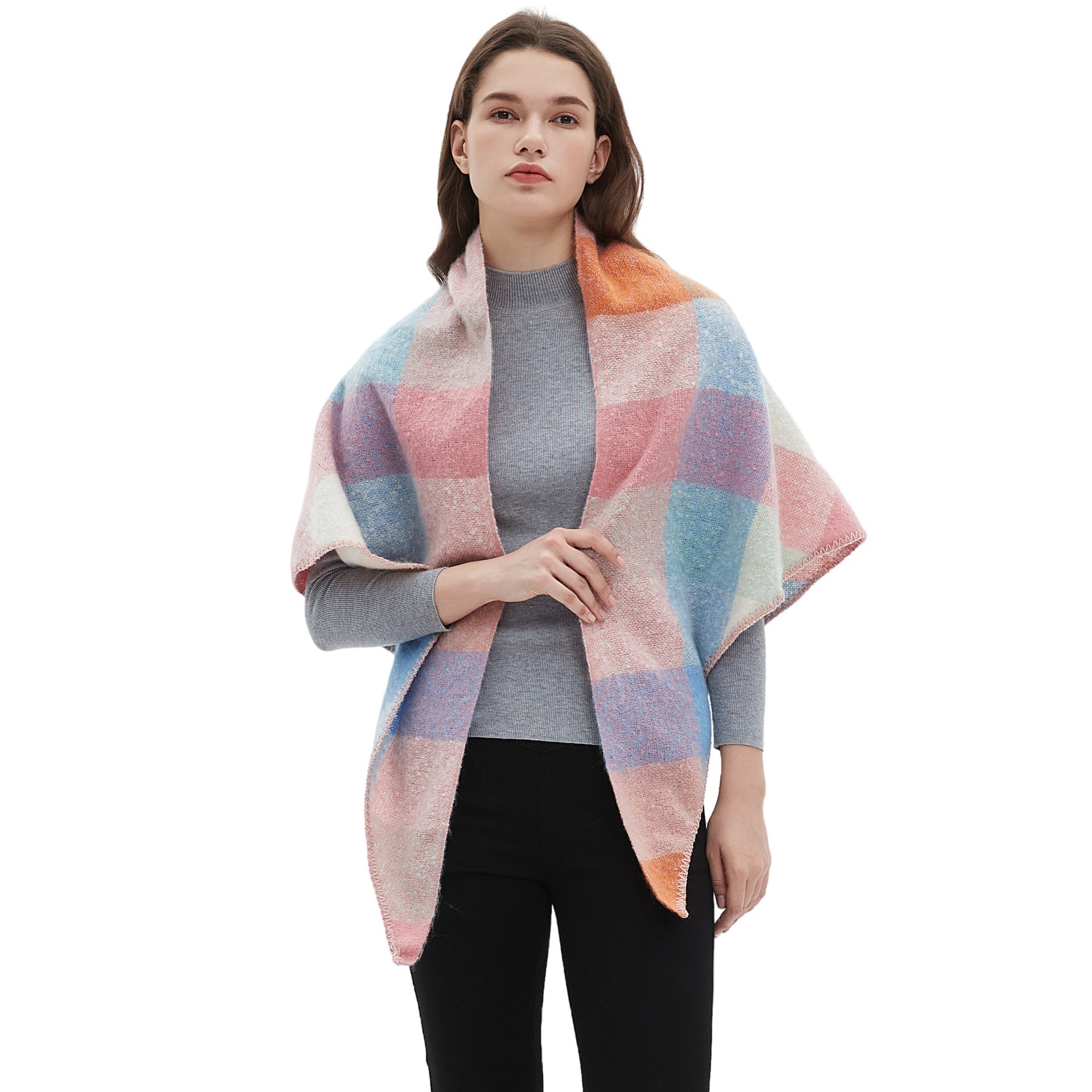 Women's Plaid Scarf Shawl  Sho - đánh giá và giá Shawl Wrap Winter
