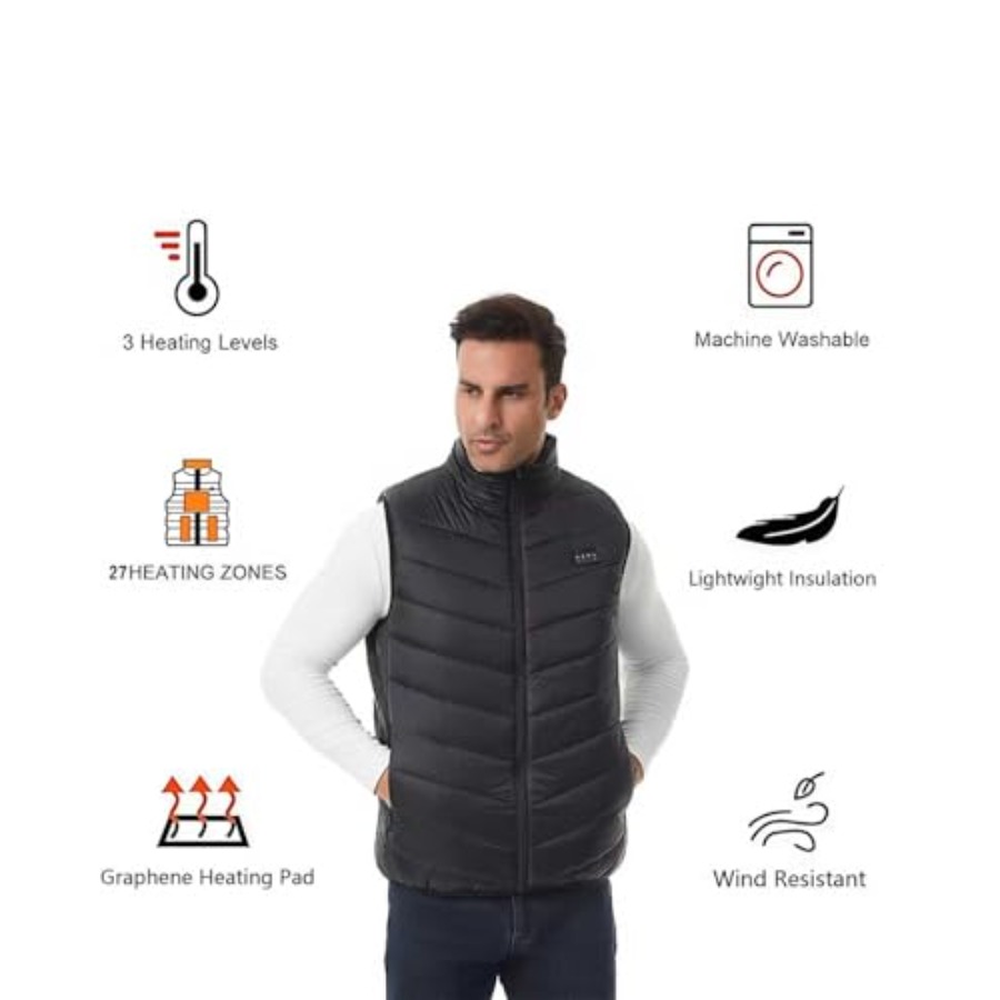 Heated Down Vest for and Wo wi - đánh giá và giá Heated Vest Battery