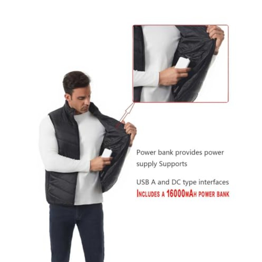 Heated Down Vest for and Wo wi - đánh giá và giá Heated Vest Battery