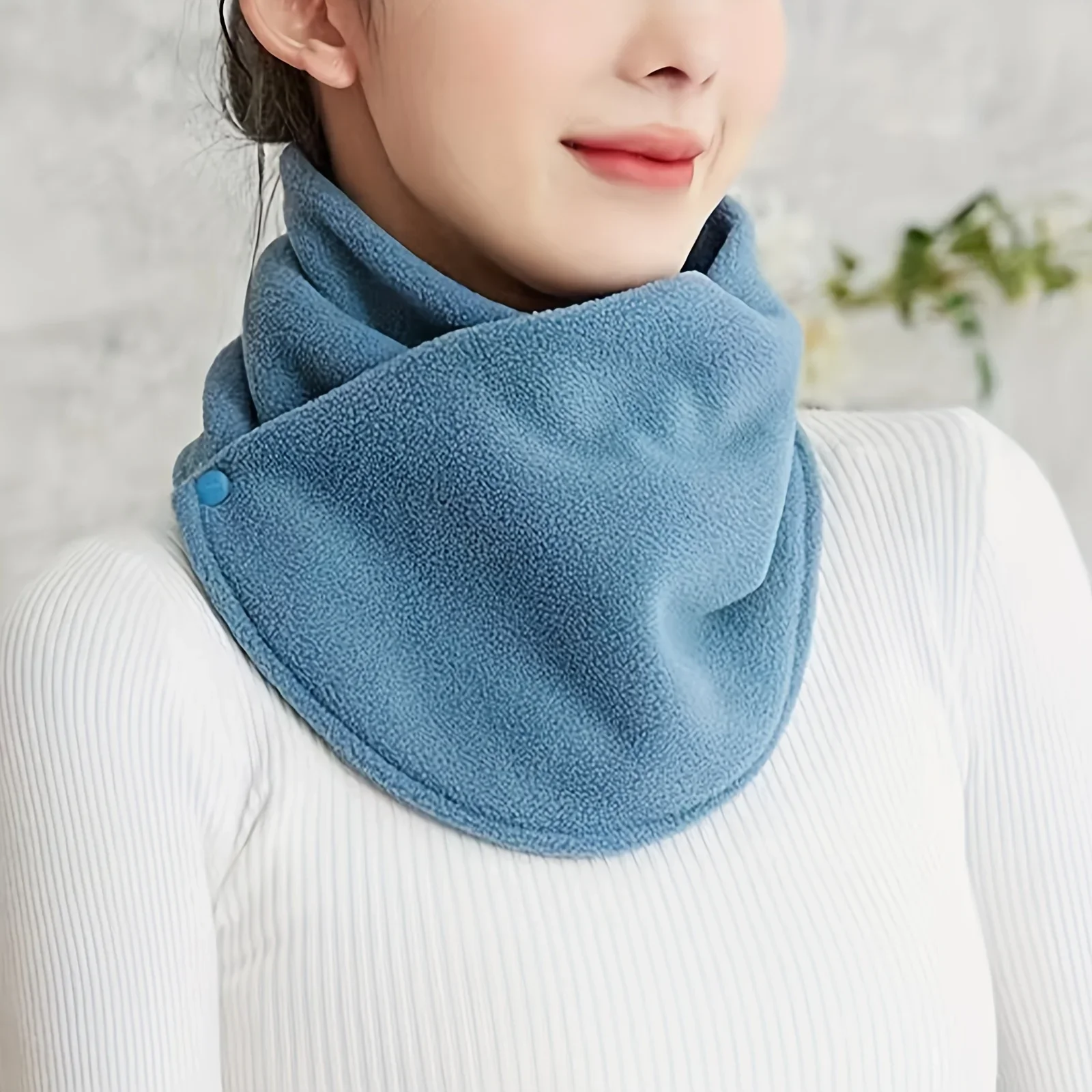 Classic Solid Color Snap Neck  - đánh giá và giá Neck Gaiter Fleece