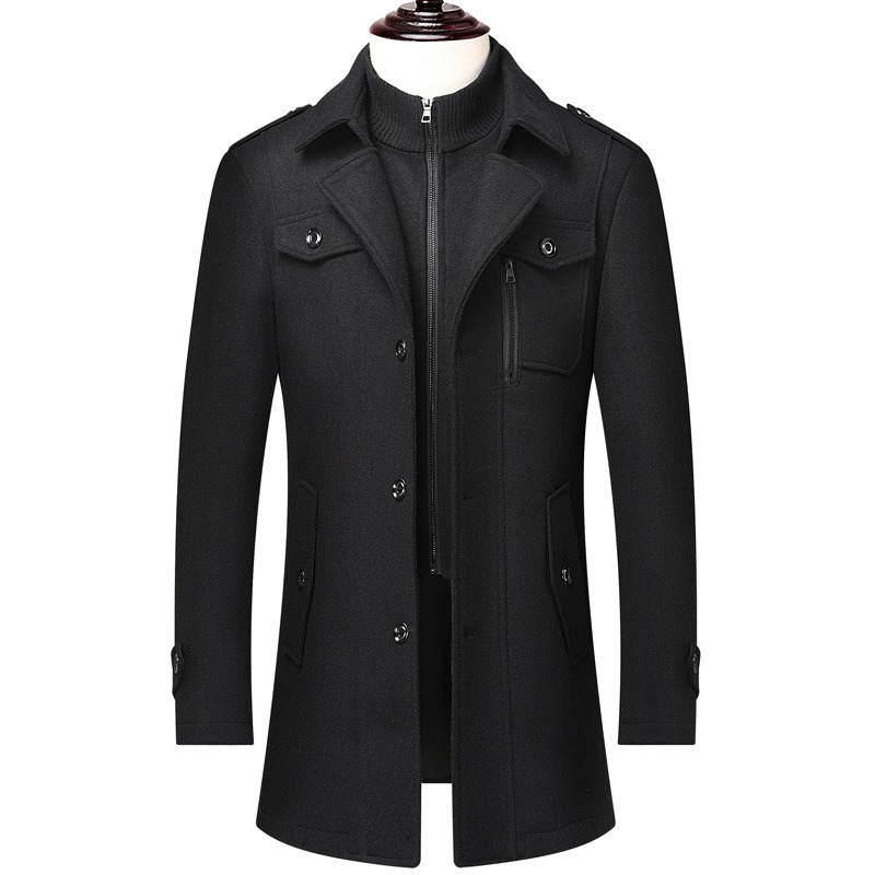Men's Winter Wool Blend Coat D - đánh giá và giá Wool Coat Peacoat