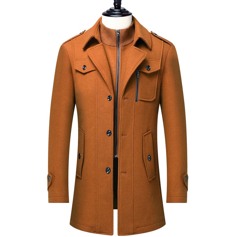 Men's Winter Wool Blend Coat D - đánh giá và giá Wool Coat Peacoat
