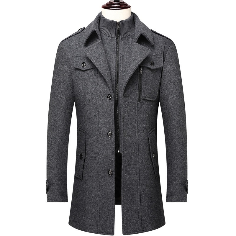Men's Winter Wool Blend Coat D - đánh giá và giá Wool Coat Peacoat
