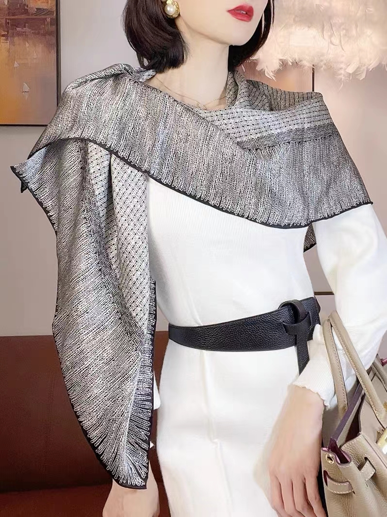 BYSIFA| Brand Silver Grey Wome - đánh giá và giá Shawl Wrap Winter