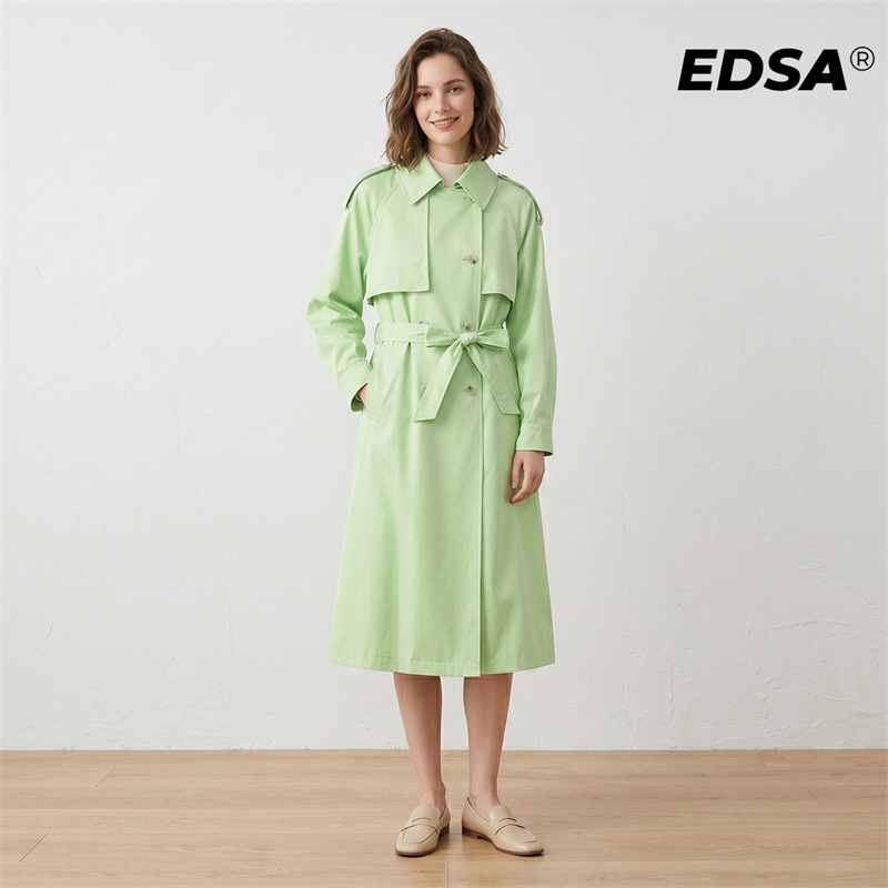 EDSA Women Green Trench Style  - đánh giá và giá Down Jacket Packable