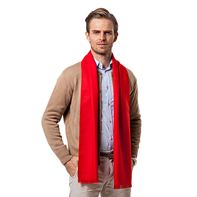 Fashion Winter Solid Color Men - đánh giá và giá Wool Scarf Men