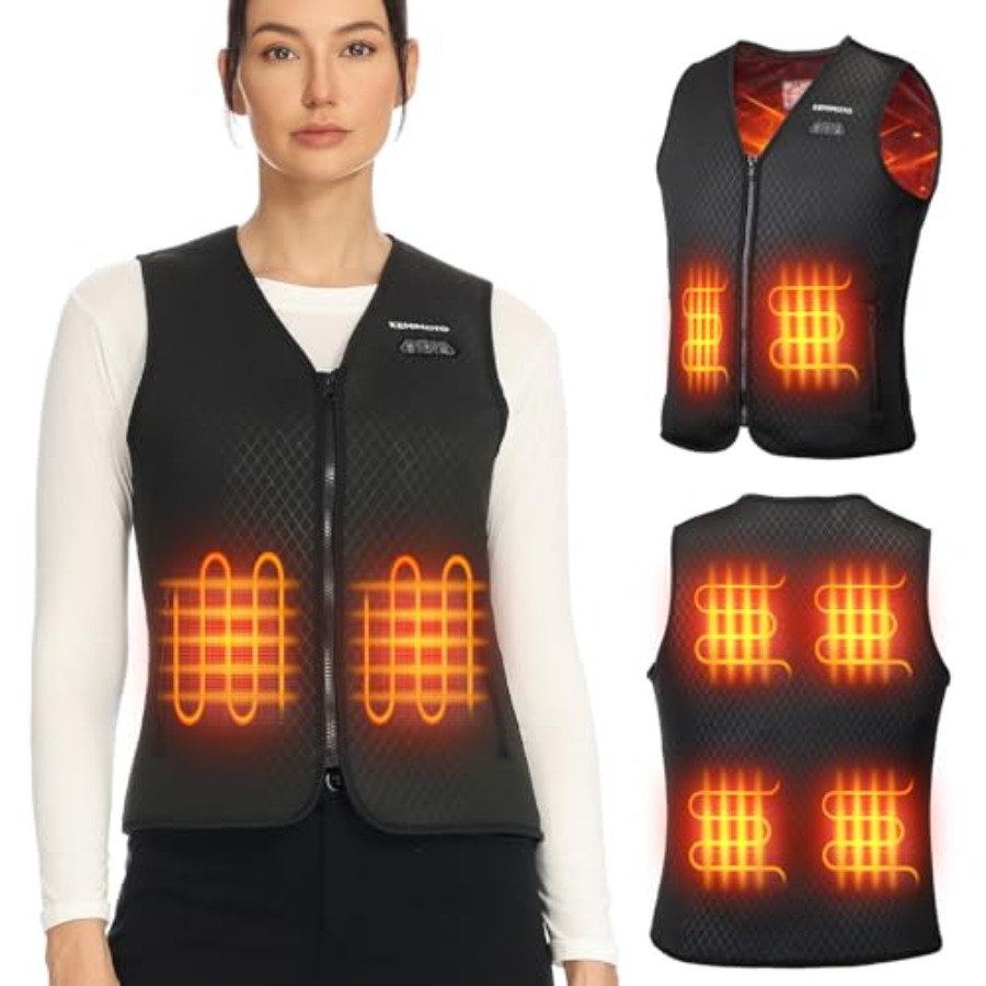 KEMIMOTO Womens Heated Vest El - đánh giá và giá Heated Vest Battery