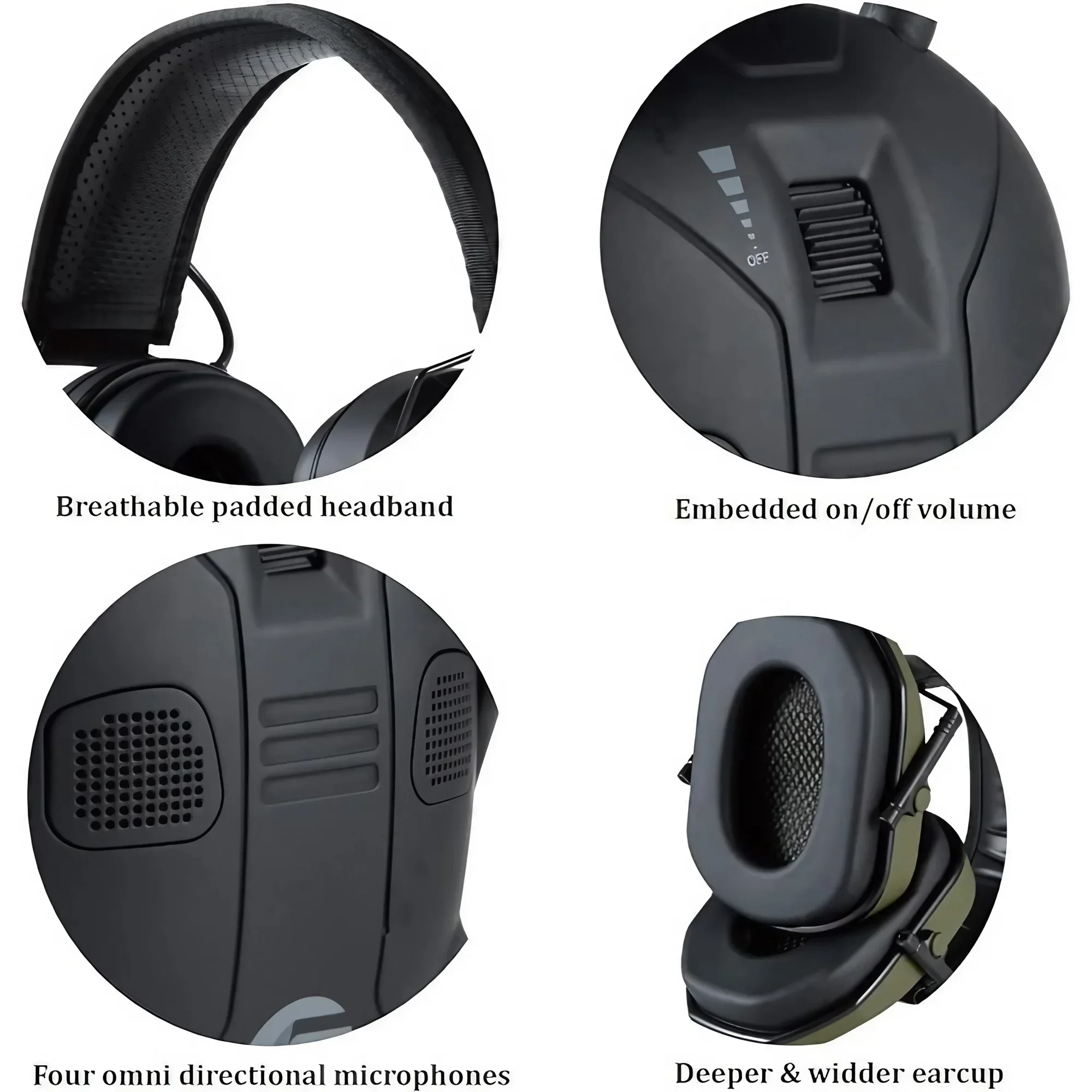 Foldable Tactical Electronic E - đánh giá và giá Earmuffs Foldable