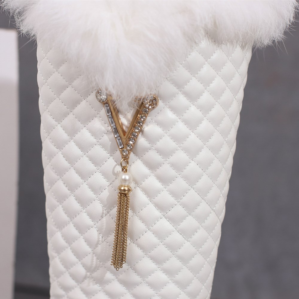 Winter Women Fur Knee High Boo - đánh giá và giá Waterproof Winter Boot