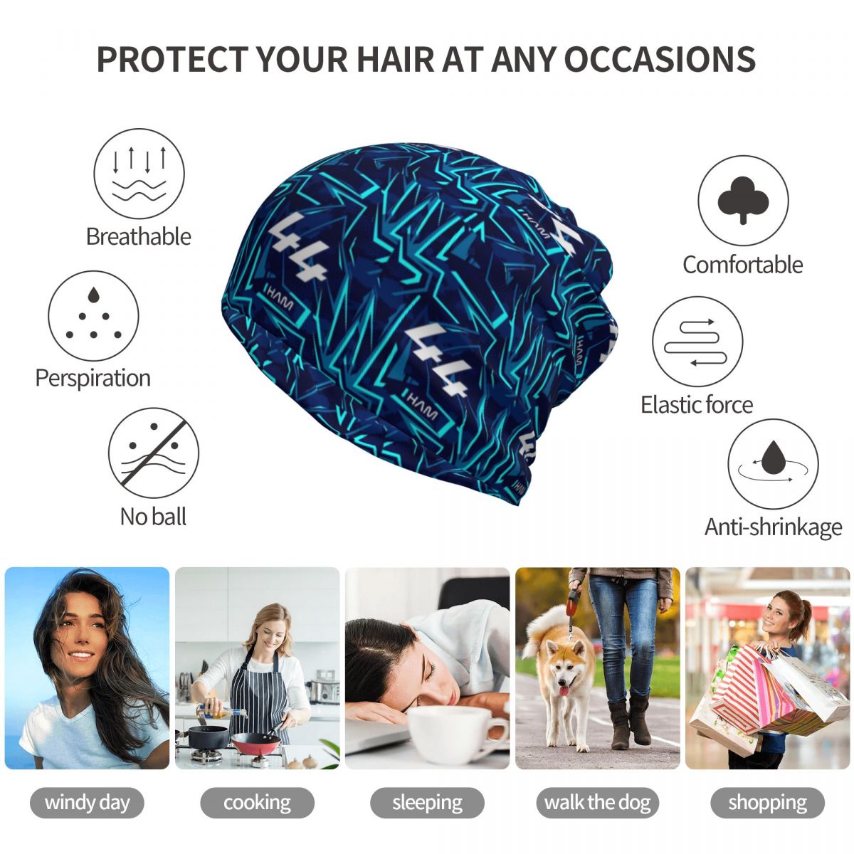 Lewis Hamilton 44 - F1 2024 Ba - đánh giá và giá Knit Beanie Hat Warm