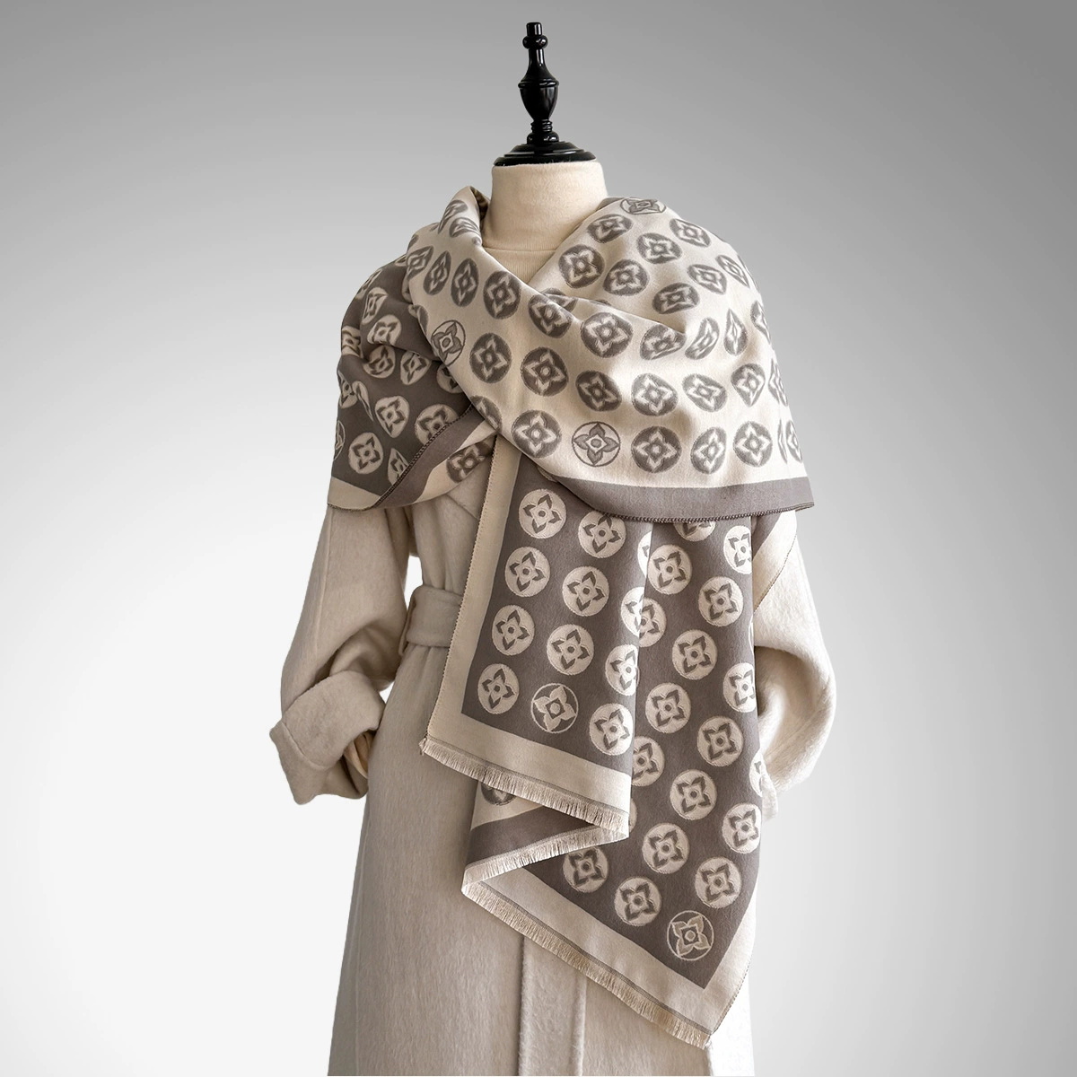Fashion Winter Warm Smile Face - đánh giá và giá Cashmere Pashmina Wrap