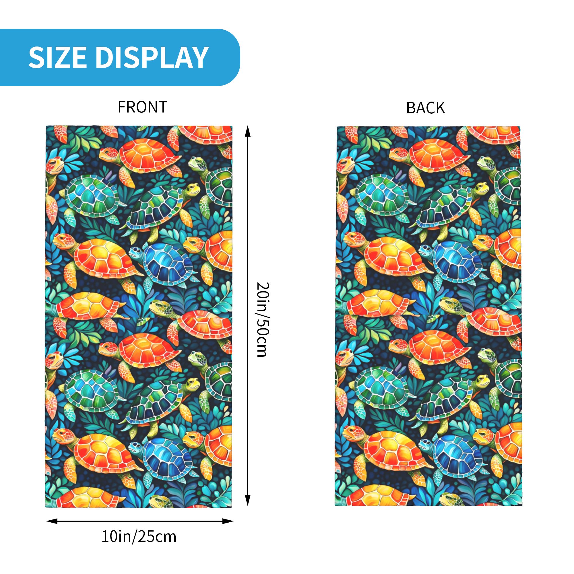 Custom Funny Colorful Sea Turt - đánh giá và giá Neck Gaiter Fleece