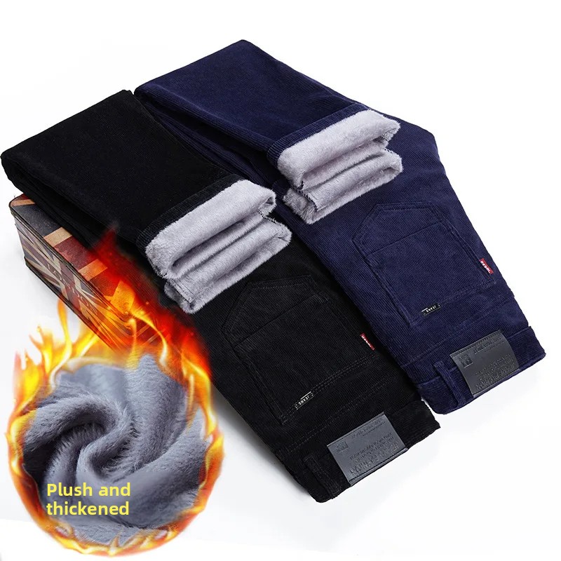 Thickened Fleece Lined Corduro - đánh giá và giá Corduroy Pant Warm