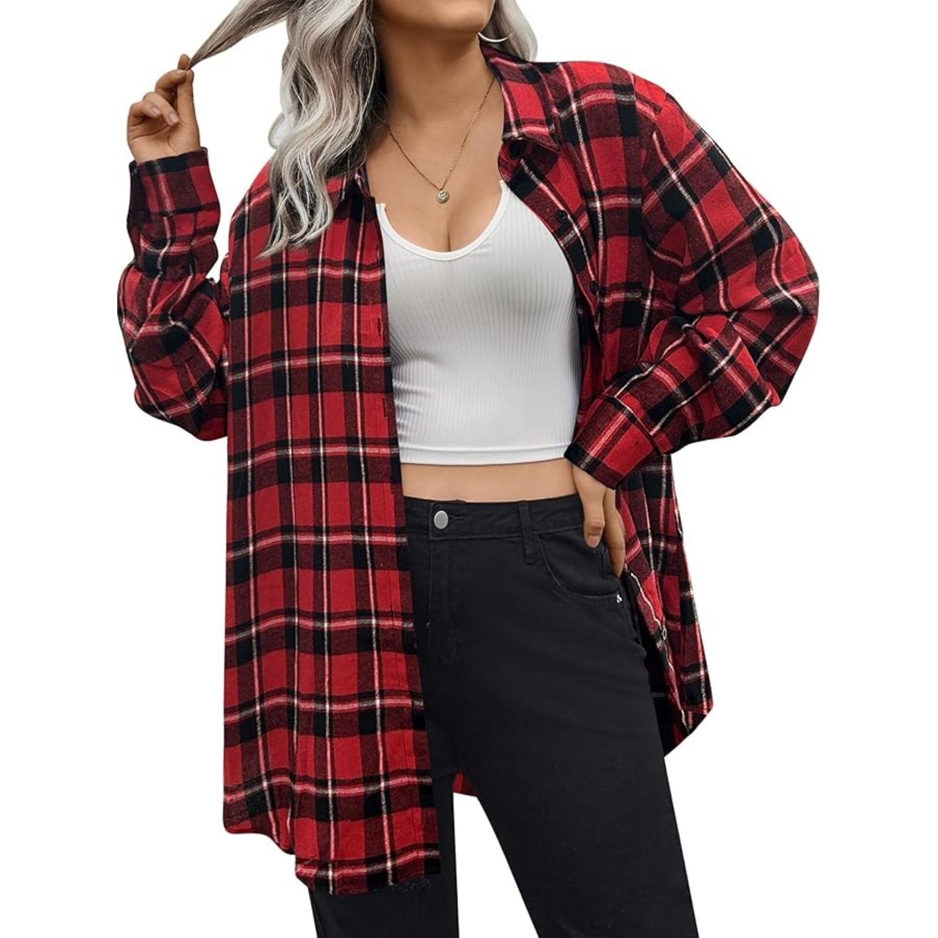 Warm Flannel Plaid Shirt Women - đánh giá và giá Flannel Shirt Lined