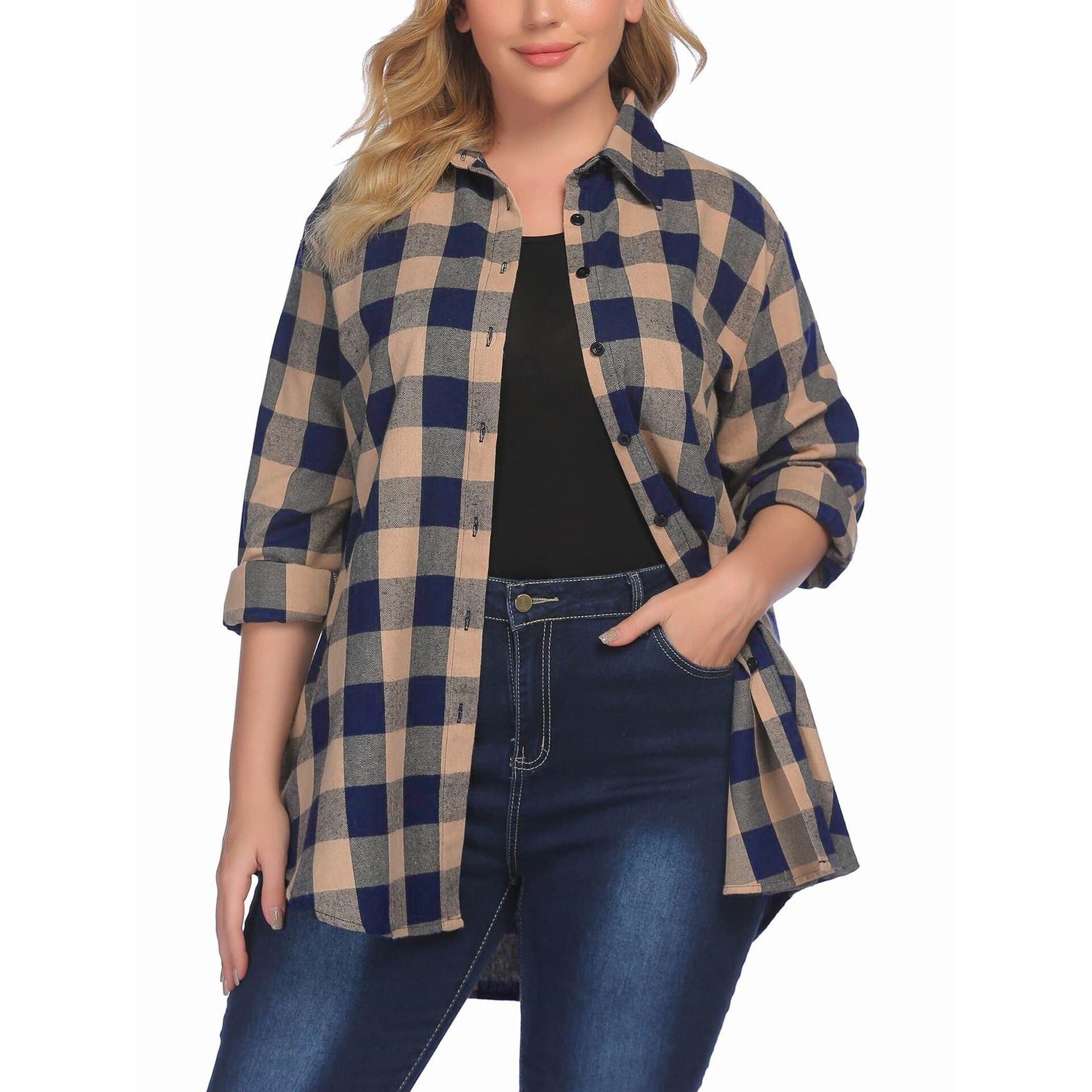 Warm Flannel Plaid Shirt Women - đánh giá và giá Flannel Shirt Lined