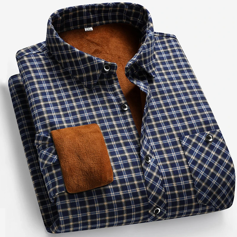 2025 Autumn and Winter Men's F - đánh giá và giá Flannel Shirt Lined