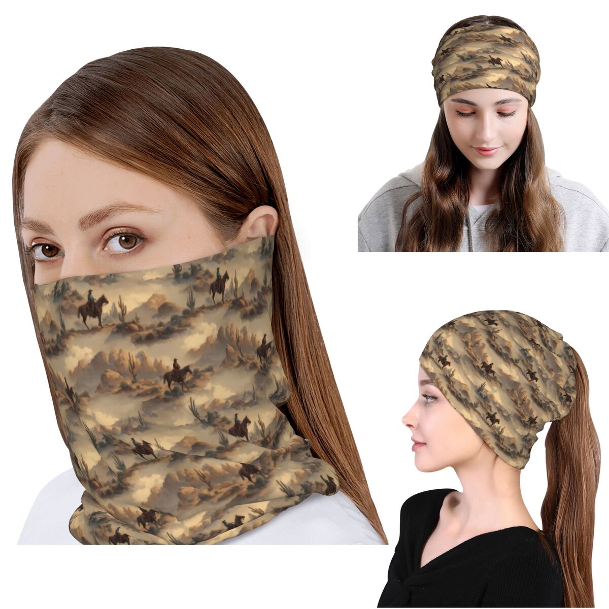 Cowboy In Desert Western Lands - đánh giá và giá Knit Beanie Hat Warm