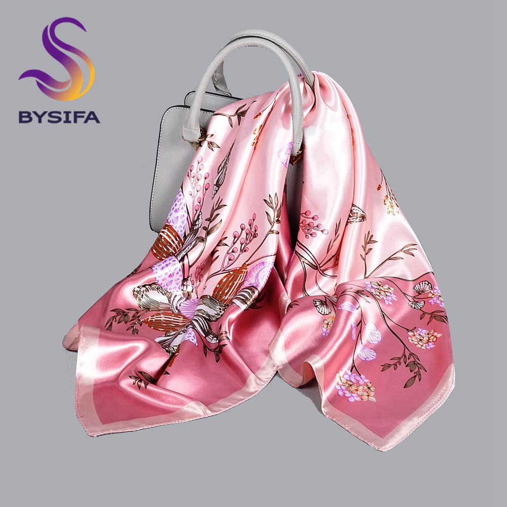 BYSIFA| Pink New Silk Shawl Sc - đánh giá và giá Shawl Wrap Winter