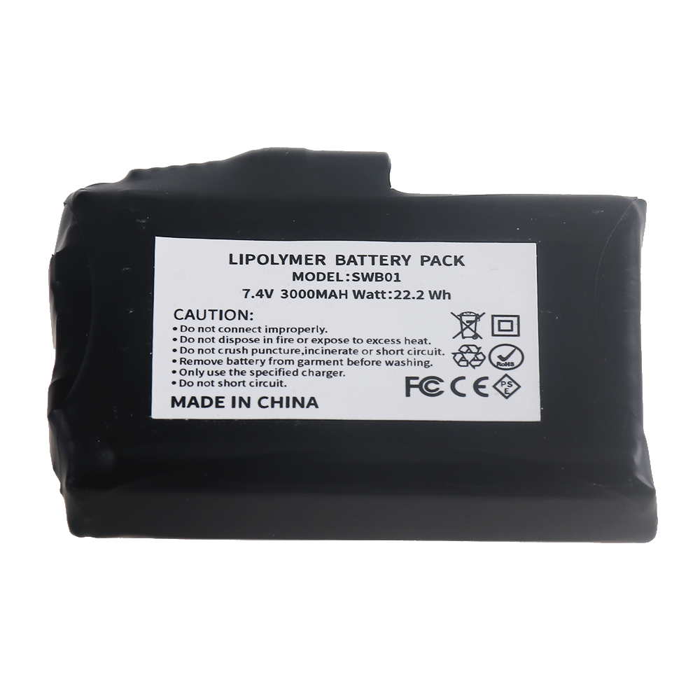 7.4V 3000mah Li-Polymer Batter - đánh giá và giá Heated Vest Battery