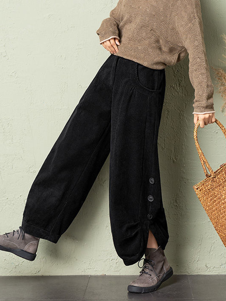 Korean Corduroy Women Pants Fa - đánh giá và giá Corduroy Pant Warm