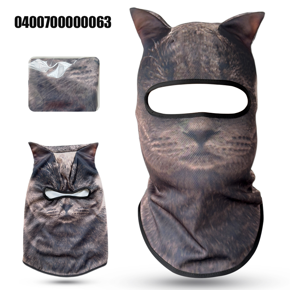 3D cat animal skiing Balaclava - đánh giá và giá Balaclava Ski Mask