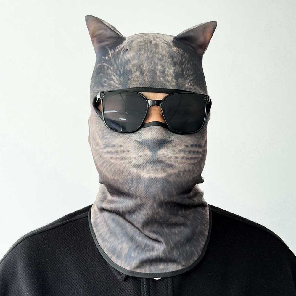 3D cat animal skiing Balaclava - đánh giá và giá Balaclava Ski Mask