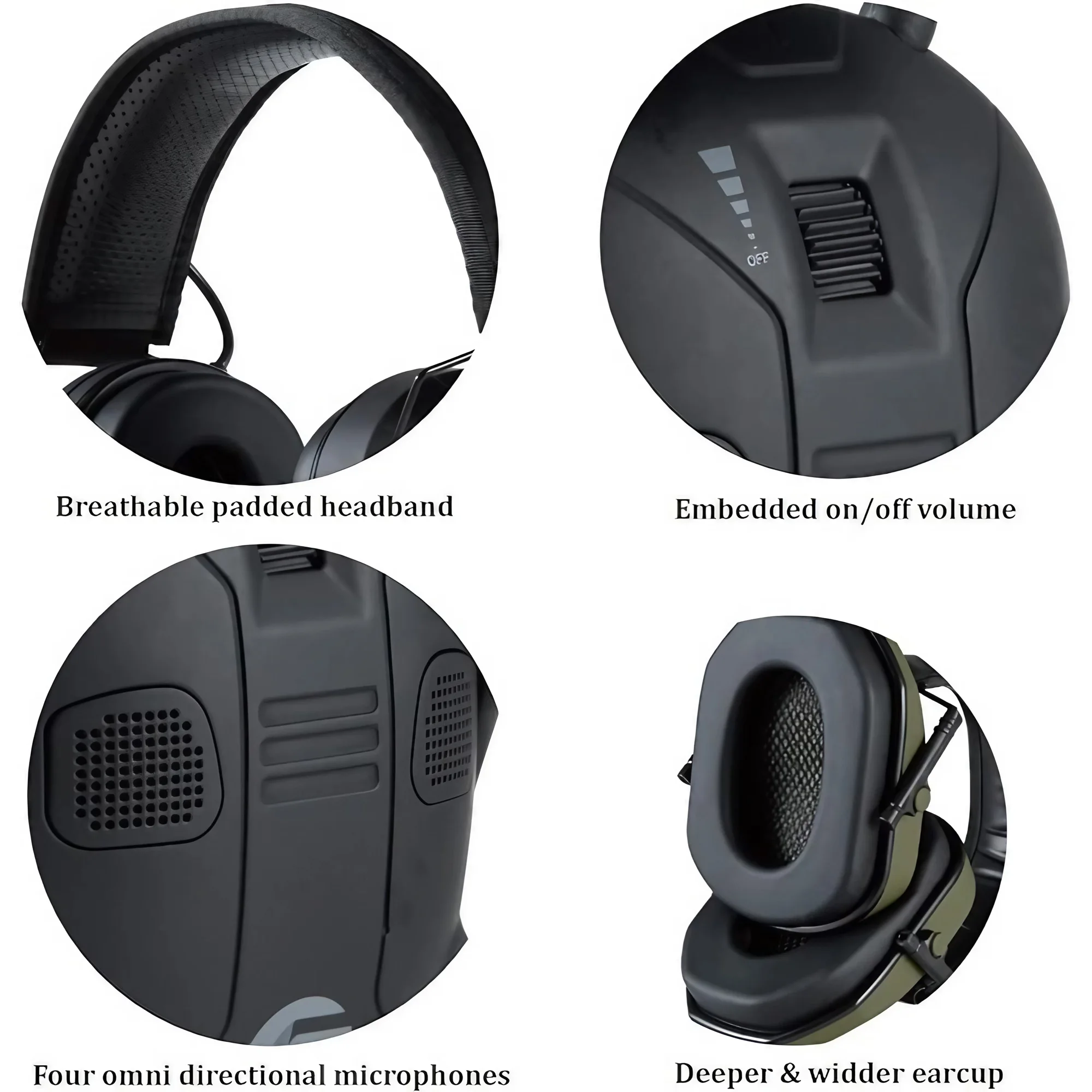 Foldable Tactical Noise Cancel - đánh giá và giá Earmuffs Foldable
