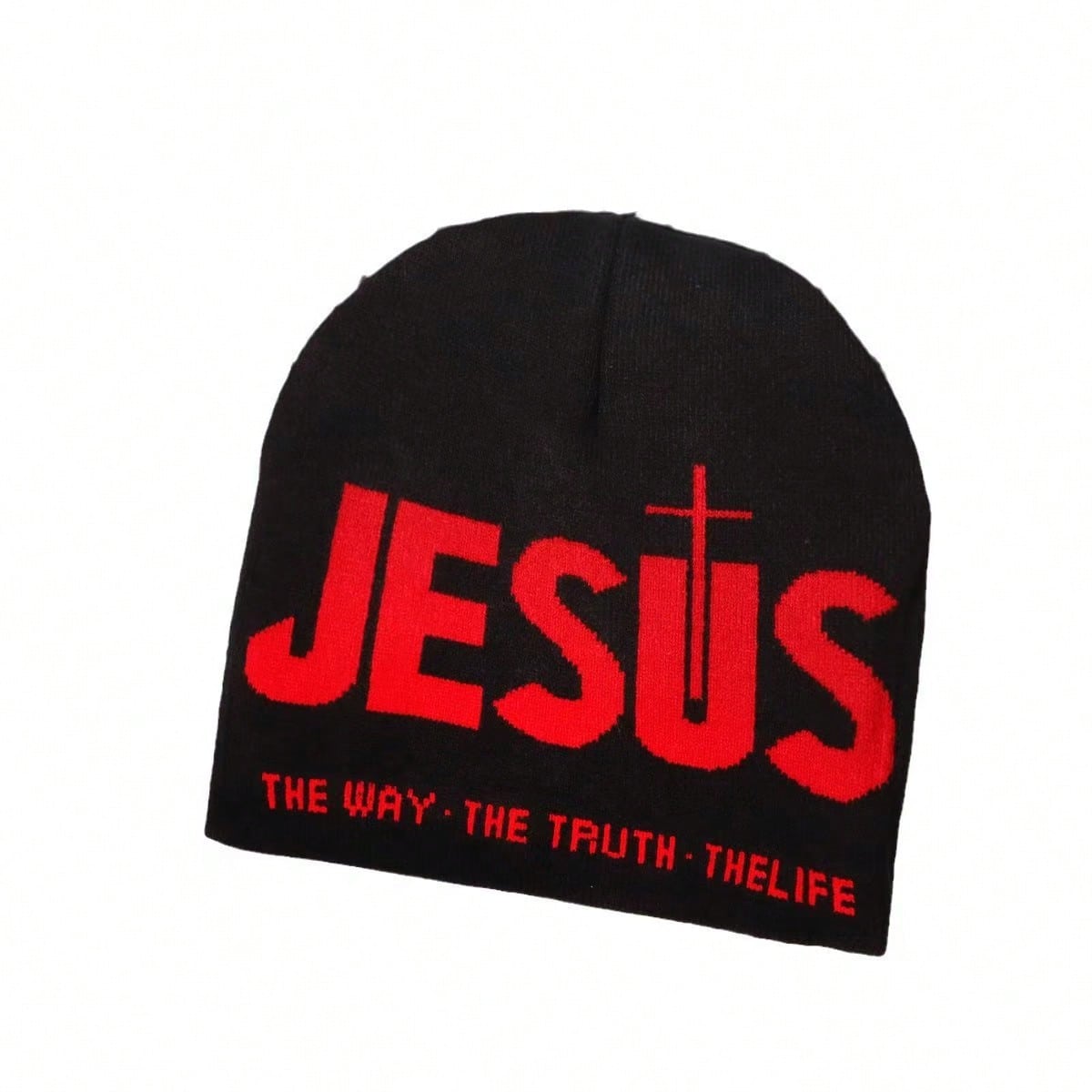 Letter Jacquard Knitted Beanie - đánh giá và giá Knit Beanie Hat Warm