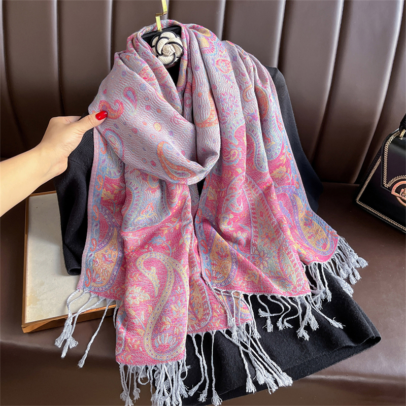 Luxury Embroidery Cashmere Win - đánh giá và giá Shawl Wrap Winter
