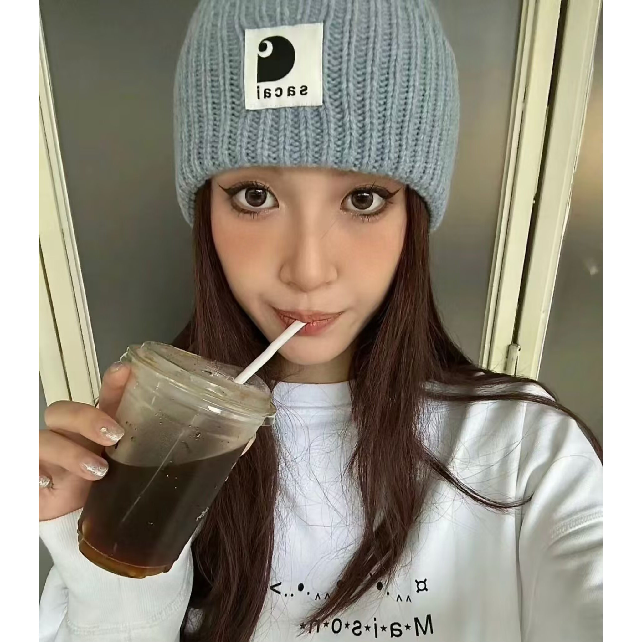 Vuu Sacai Collaborative Patchw - đánh giá và giá Knit Beanie Hat Warm