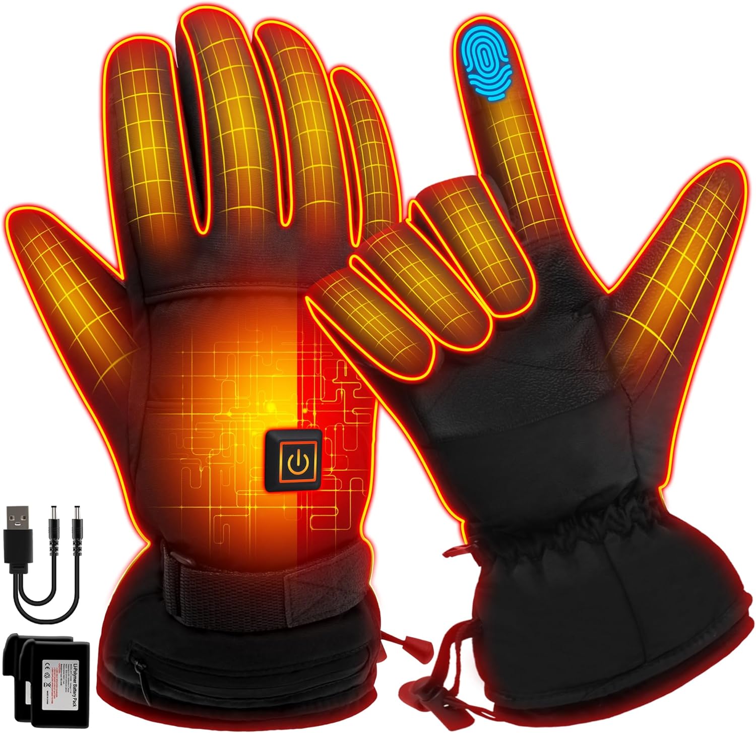 Rechargeable Heated Gloves Wat - đánh giá và giá Touch Screen Gloves