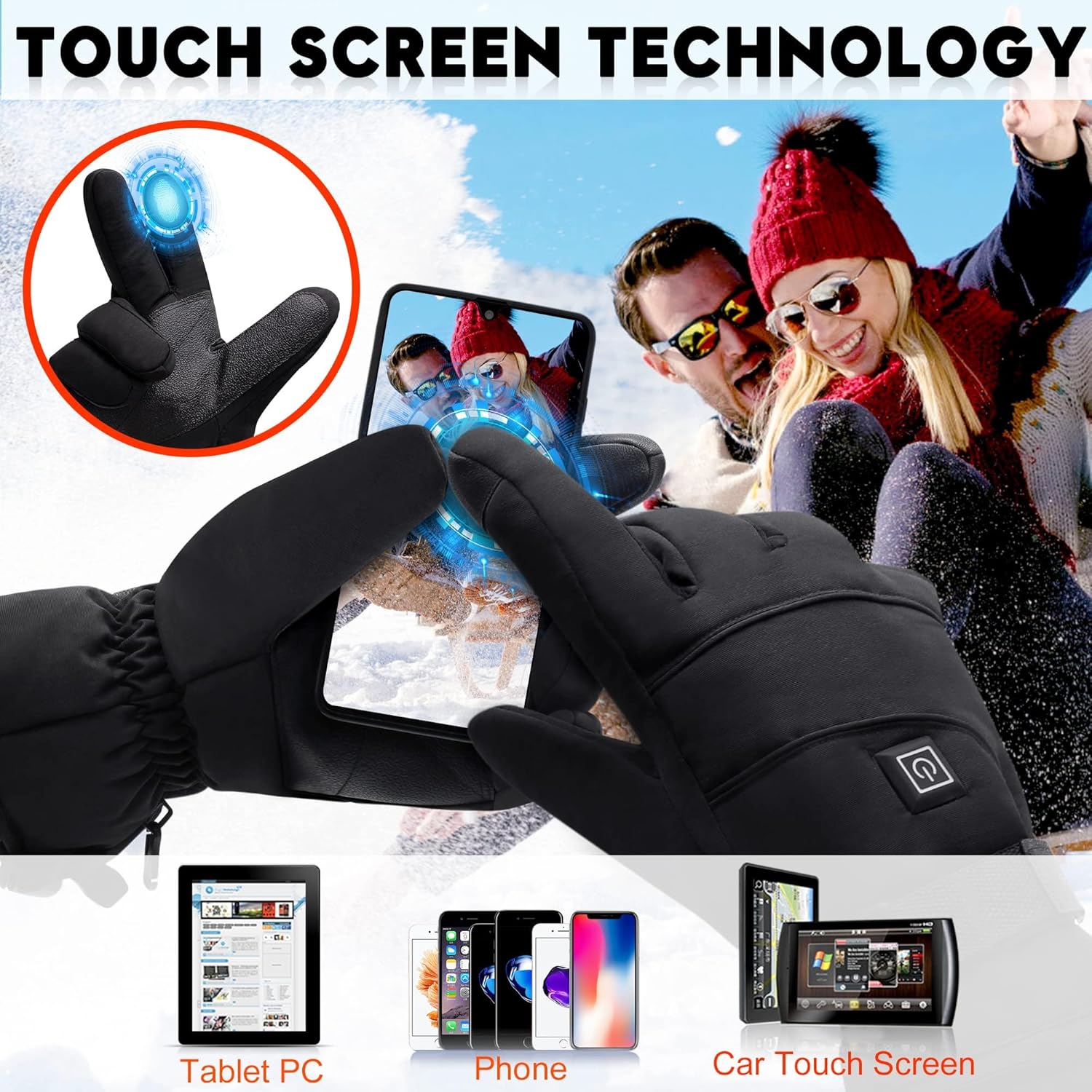 Rechargeable Heated Gloves Wat - đánh giá và giá Touch Screen Gloves